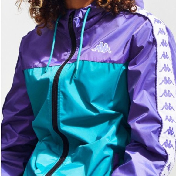 kappa windbreaker purple